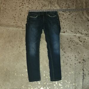 Silver Jeans Blue Skinny Jeans with Tapered Fit